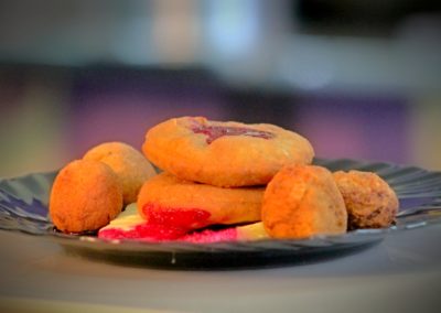 Chickpea hash browns with beets