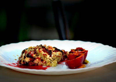 Ginger, pineapple & green gram crumble