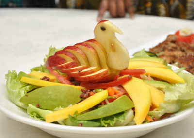Garden sorghum salad