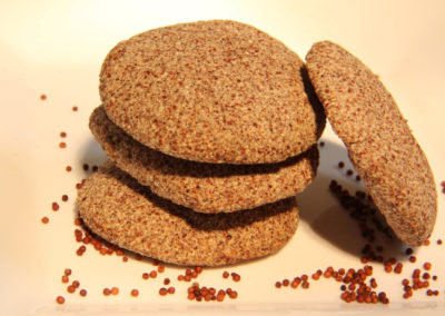 Millet and peanut butter cookies
