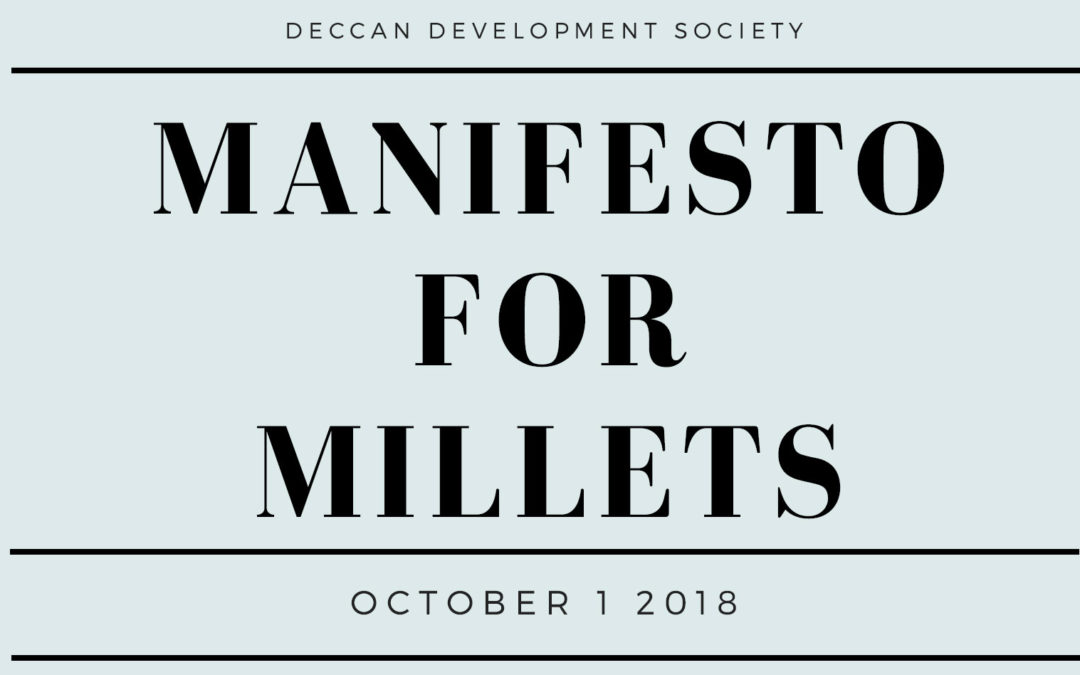 Manifesto for millets