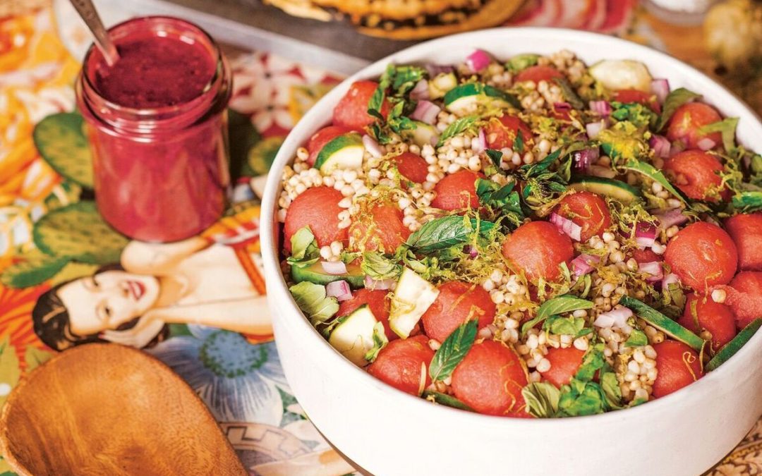Watermelon-Sorghum Salad with Blackberry Vinaigrette