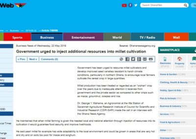 Government urged to inject additional resources into millet cultivation