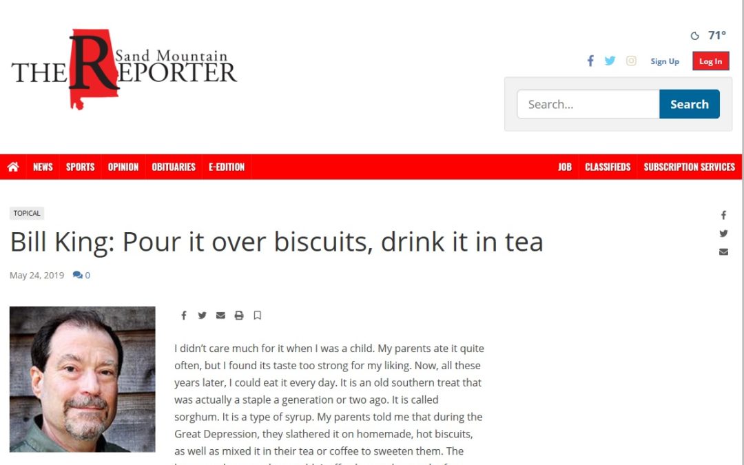 Bill King: Pour it over biscuits, drink it in tea
