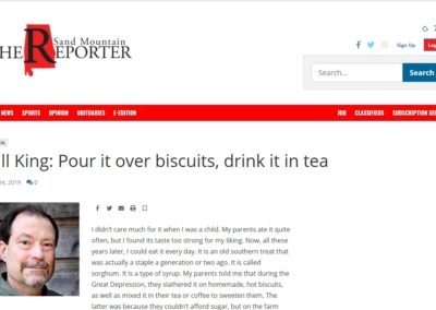 Bill King: Pour it over biscuits, drink it in tea