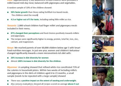 Super Nutritious and Yummy: Studies across Africa and Asia show both achieved