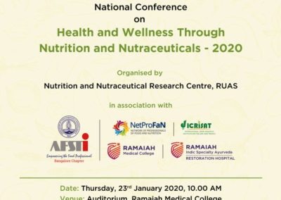 Ramaiah varsity to focus on health through nutra at meet from January 22