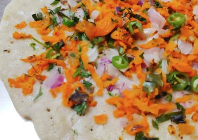 Little Millet Utappam (fermented flat bread)