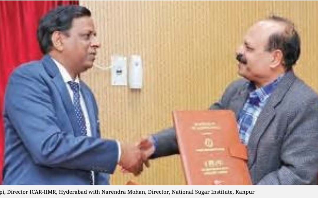 IIMR Hyderabad signs MoU with NSR to produce fuel from millets