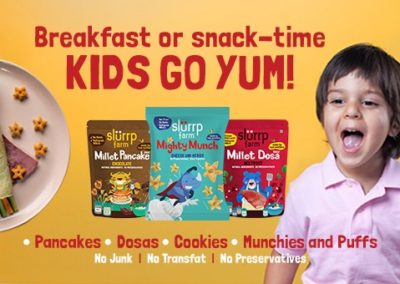 Millet-based packaged food start-up Slurrp Farm wants kids to eat healthy