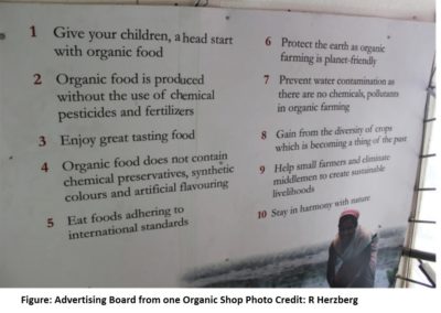 The changing meaning of millets: Organic shops and distinctive consumption practices in Bengaluru, India