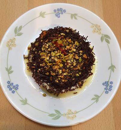 Turkish Kunufe with Millet Vermicelli