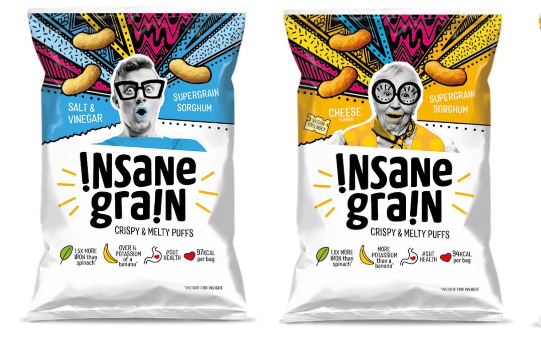 UK start-up Insane Grain launches puff snacks made from sorghum