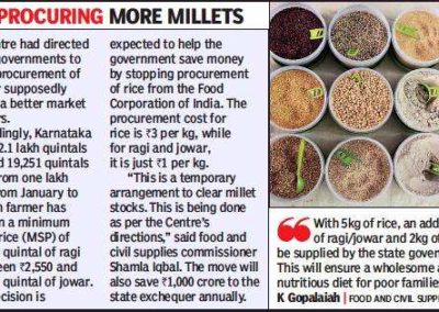 In Karnataka, ragi and jowar to replace rice under Anna Bhagya