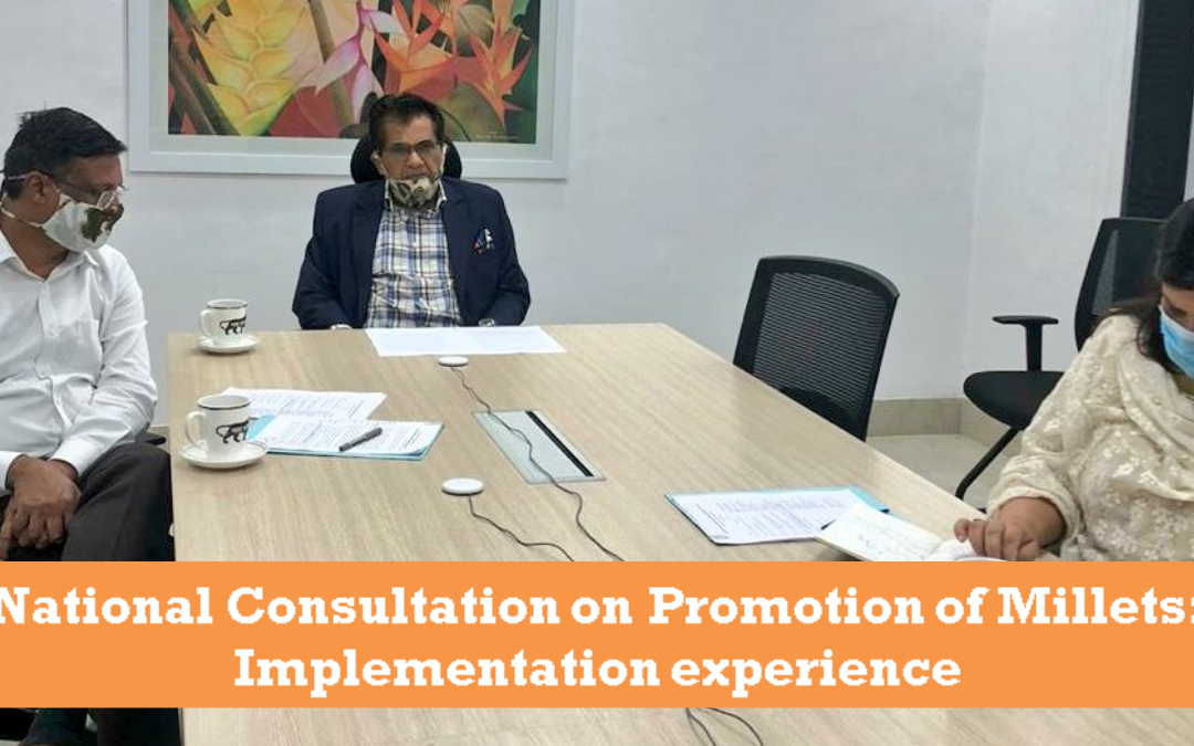 National Consultation On Promotion Of Millets: Implementation Experience Under The Chairmanship Of Mr. Amitabh Kant, CEO Niti Aayog
