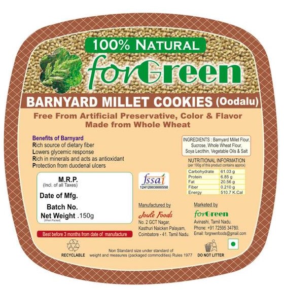 Barnyard Millet Cookies by Joule Foods