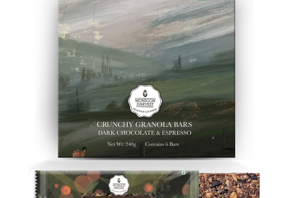 Crunchy Granola Bar Dark Chocolate by Moonsoon Harvest