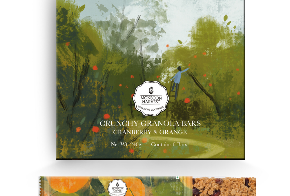 Crunchy Granola Bar Orange by Monsoon Harvest