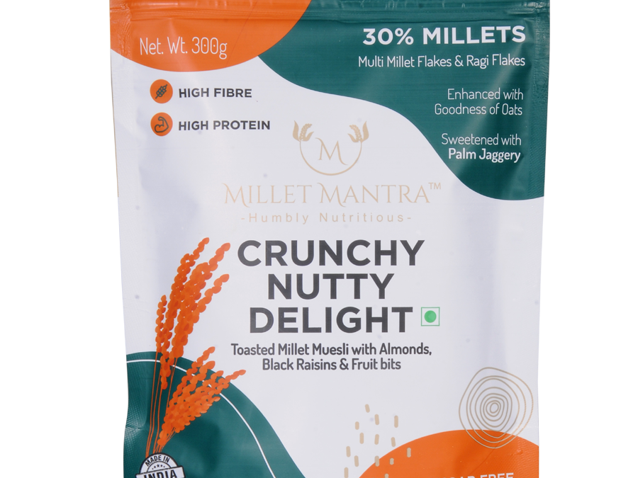 Crunchy Nutty Delight: Toasted Museli with Flakes by Millet Mantra