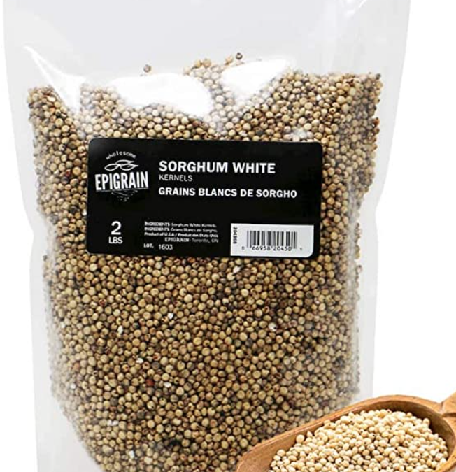 White Sorghum Kernels by Epigrain