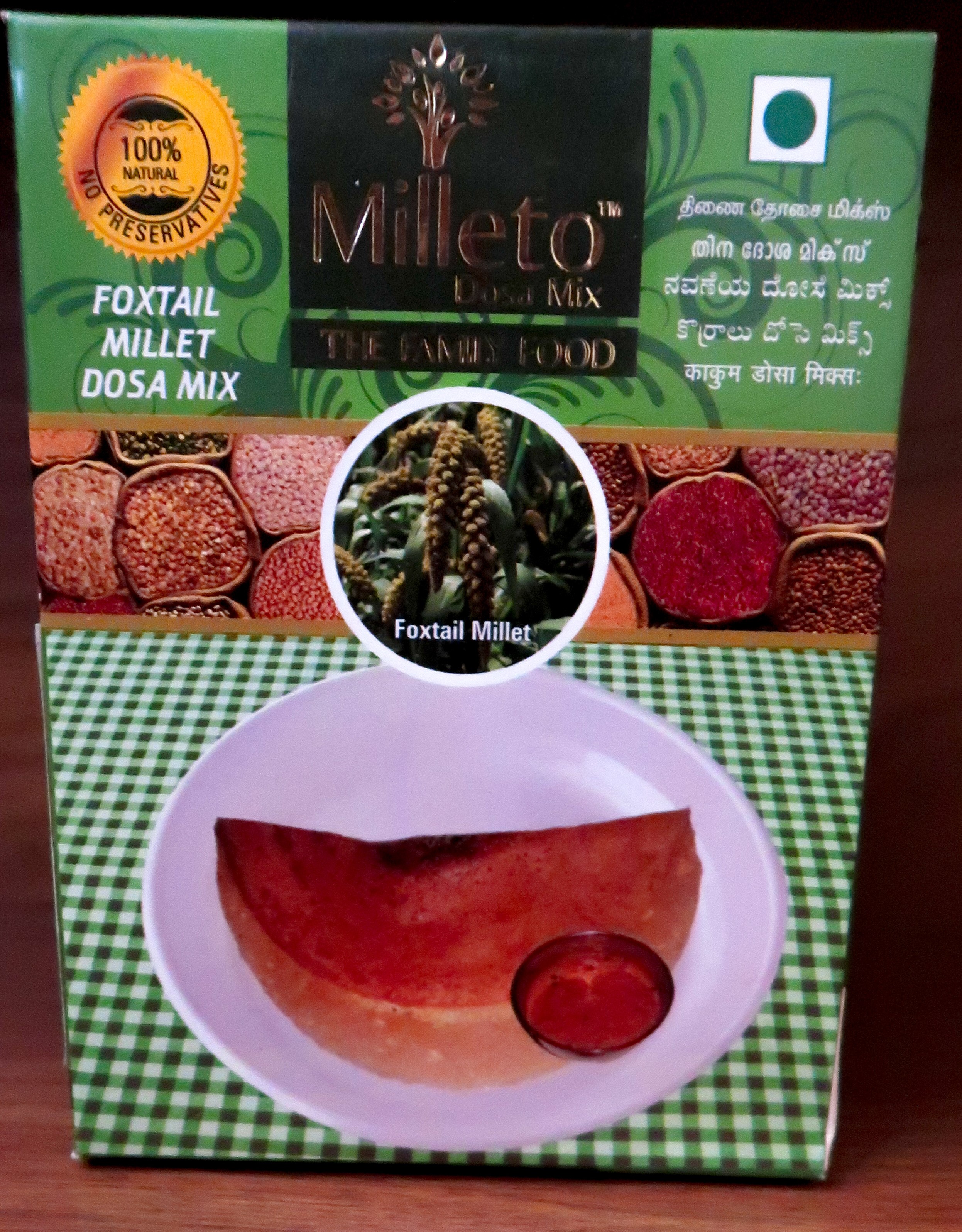 Foxtail Millet Dosa Mix by Milleto, Adhisurya Foods