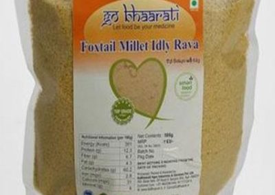 Foxtail Millet Idly Rava by Go Bhaarati