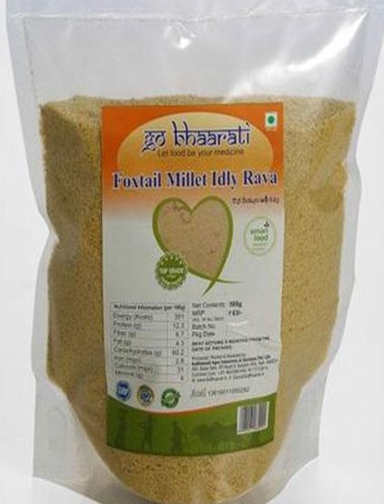 Foxtail Millet Idly Rava by Go Bhaarati