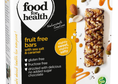 Fruit Free Bar with Sea Salt and Caramel by Food for Health