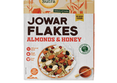 Jowar Flakes Almonds Honey by Health Sutra, Fountainhead Foods