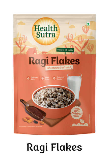 Ragi Flakes by Health Sutra, Fountainhead Foods