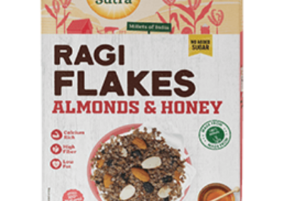 Ragi Flakes Almond Honey by Health Sutra, Fountainhead Foods