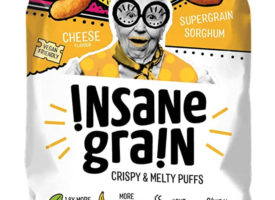 Cheese Flavour Sorghum Supergrain Puffs by Insane Grain