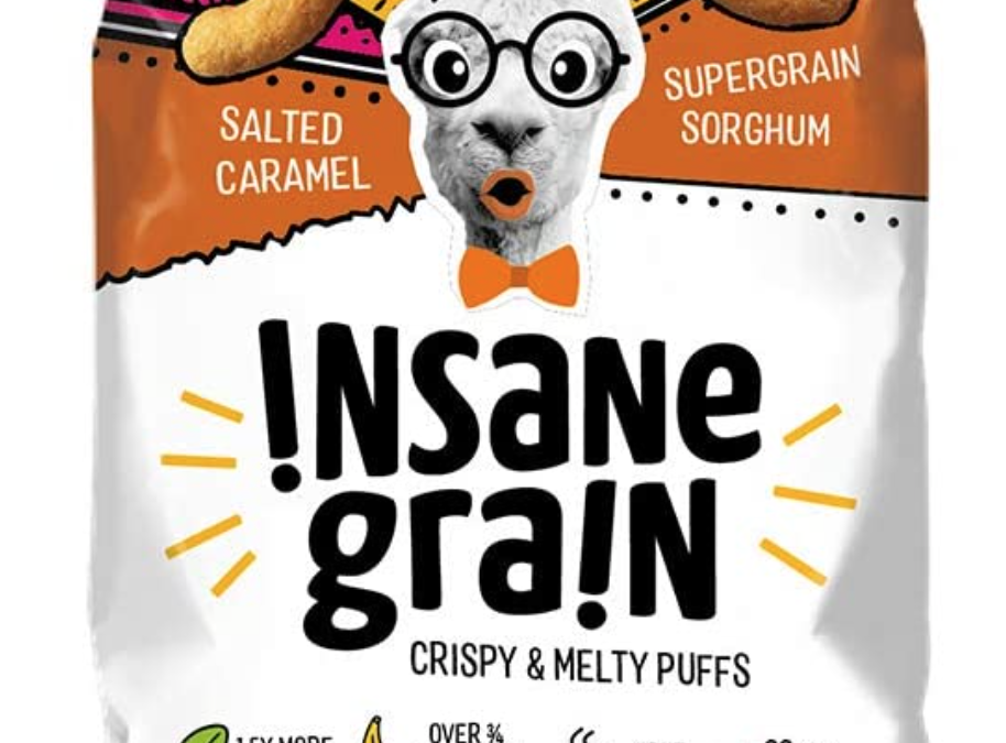 Salted Caramel Sorghum Supergrain Puffs by Insane Grain