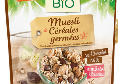 Organic sprouted cereal muesli by Jardin Bio