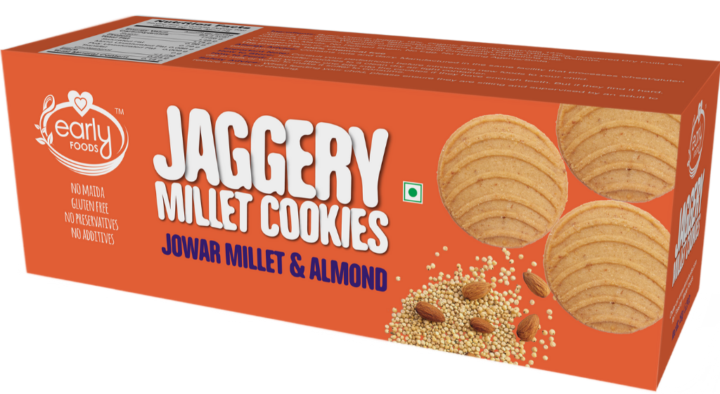 Millet Cookies Jowar Almond by Early Foods