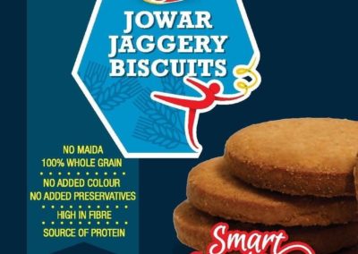Jowar Jaggery Biscuits by Rigdam