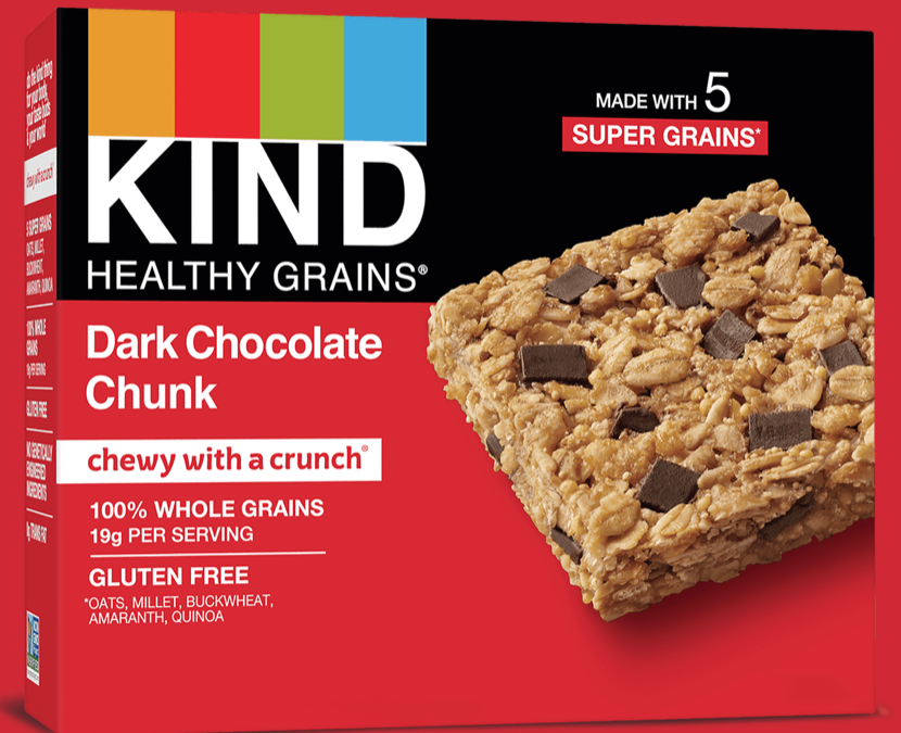 Healthy Grains Dark Chocolate Chunk Bars by KIND