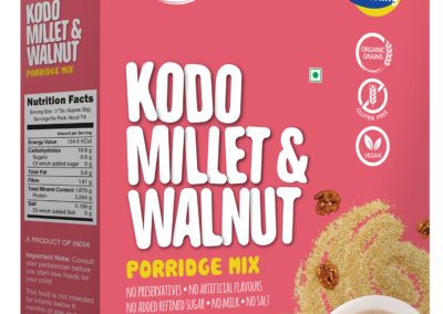 Kodo Millet Walnut Porridge Mix by Early Foods