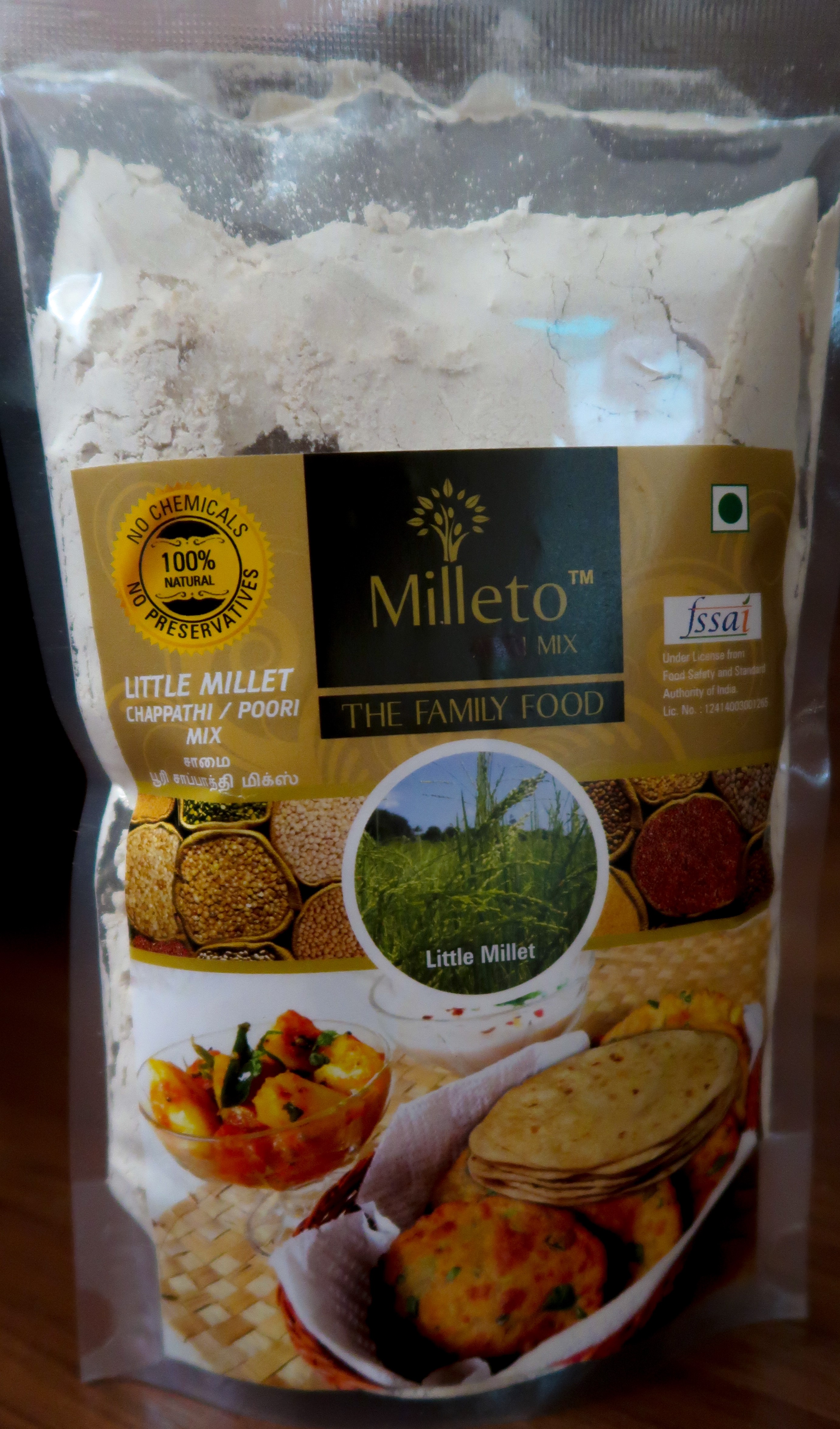Little Millet Chapati Mix by Milleto, Adhisurya Foods