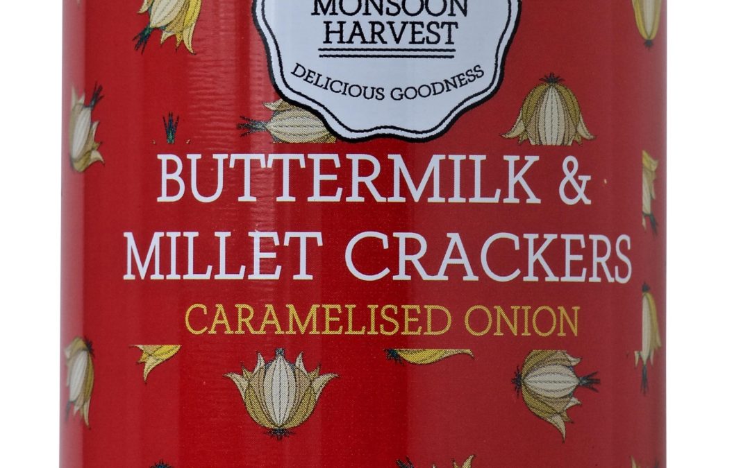 Butter Milk and Millet Crackers Onion by Monsoon Harvest