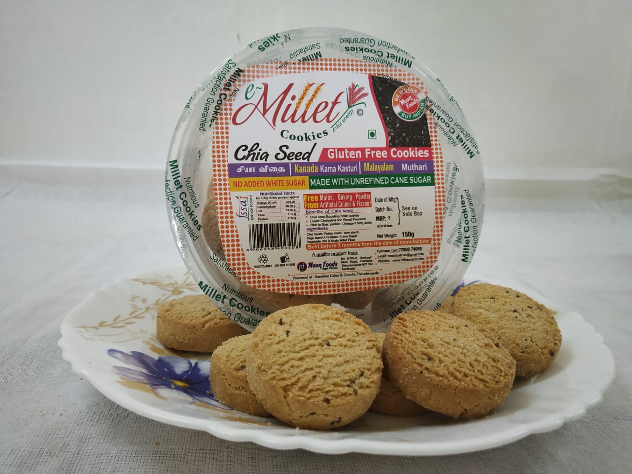 Millet Chia cookies by Moon Foods