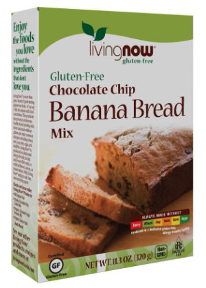 Chunky Chocochip Banana Bread Mix by Now Foods