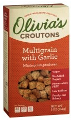 Multigrain with Garlic Croutons by Olivias Croutons