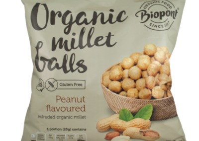 Organic Millet Balls Peanut Flavour by Biopont