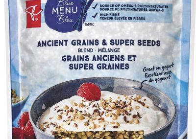 Ancient Grains and Super Seed by President’s Choice Blue Menu Bleu