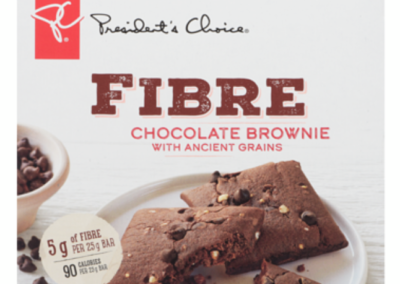 Soft Baked Bars Chocolate Brownie with Ancient Grains by Presidents Choice