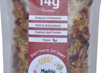Rose Amaranth Granola by Mighty Millets