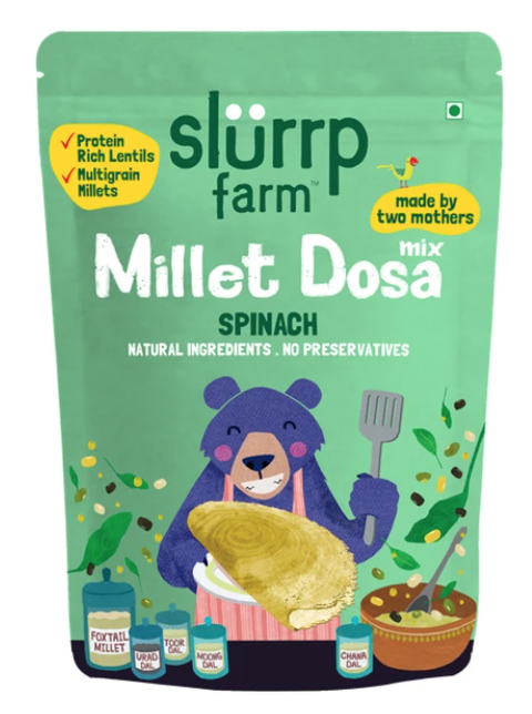 Millet Spinach Dosa by Slurrp Farm