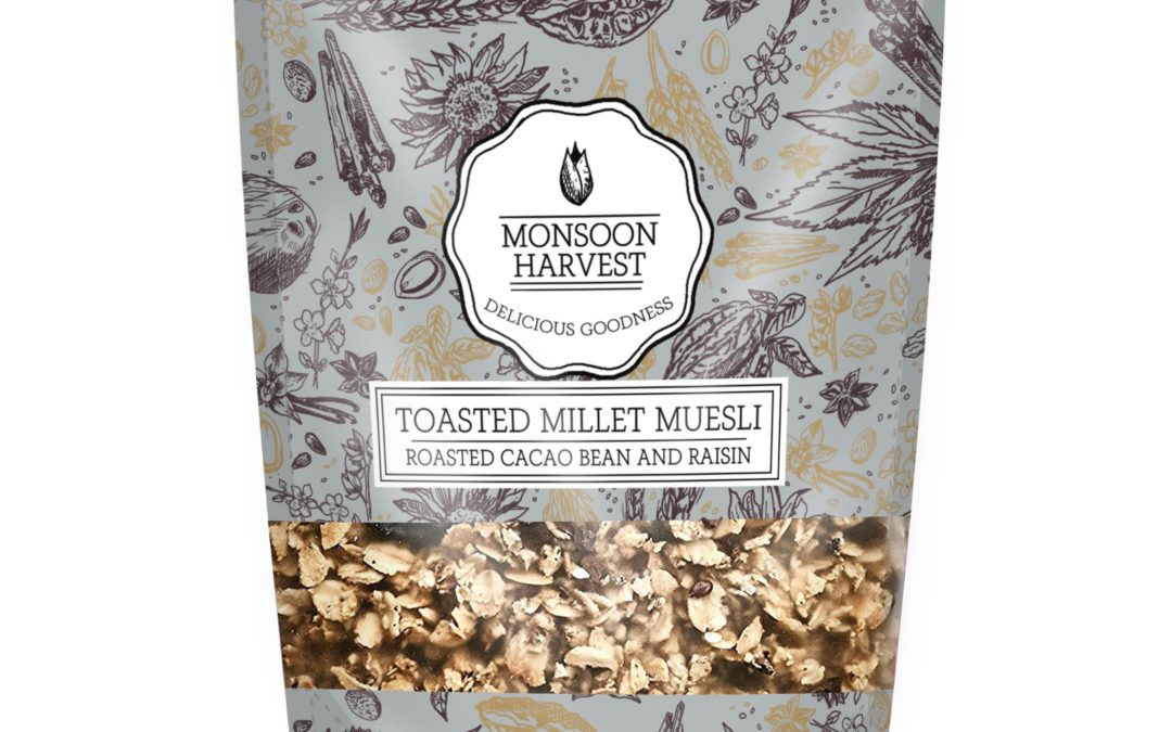 Toasted Millet Museli Roasted Cacao by Monsoon Harvest