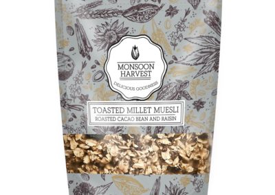 Toasted Millet Museli Roasted Cacao by Monsoon Harvest